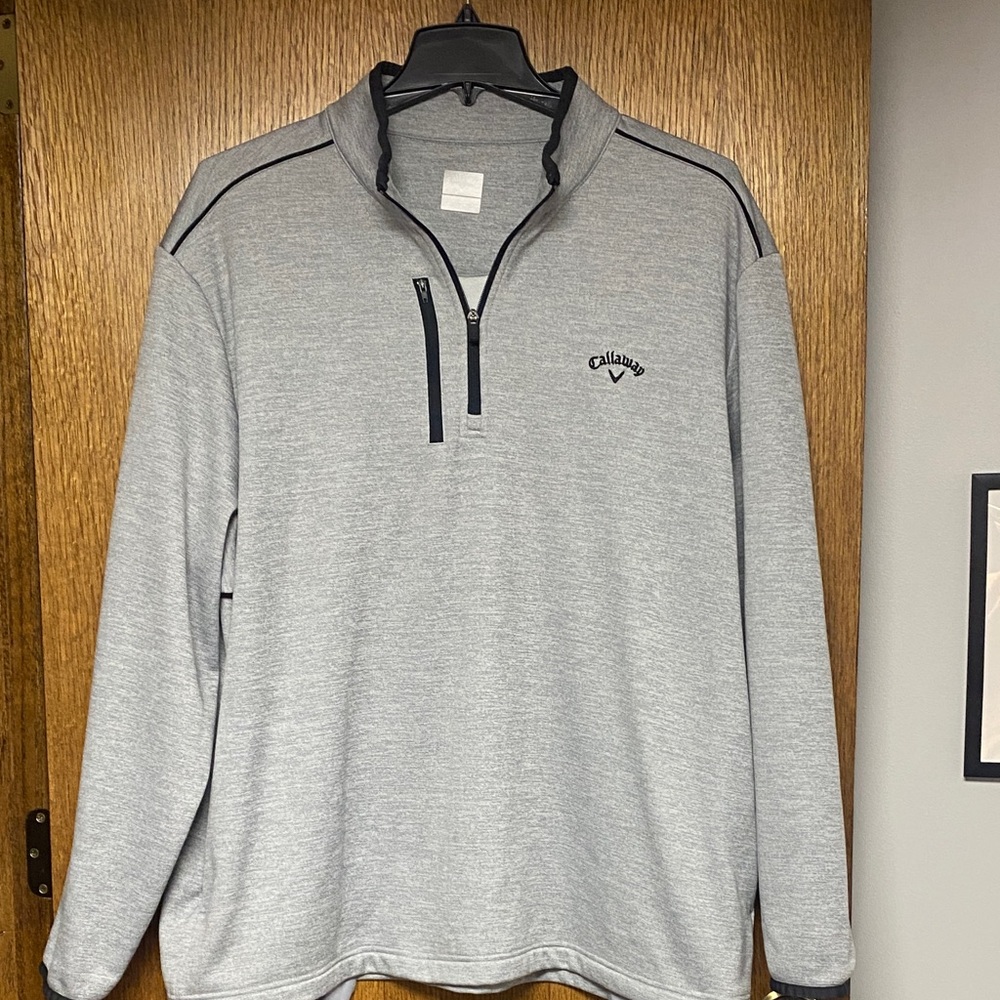 Callaway Men's Light Gray Half-Zip Sweatshirt